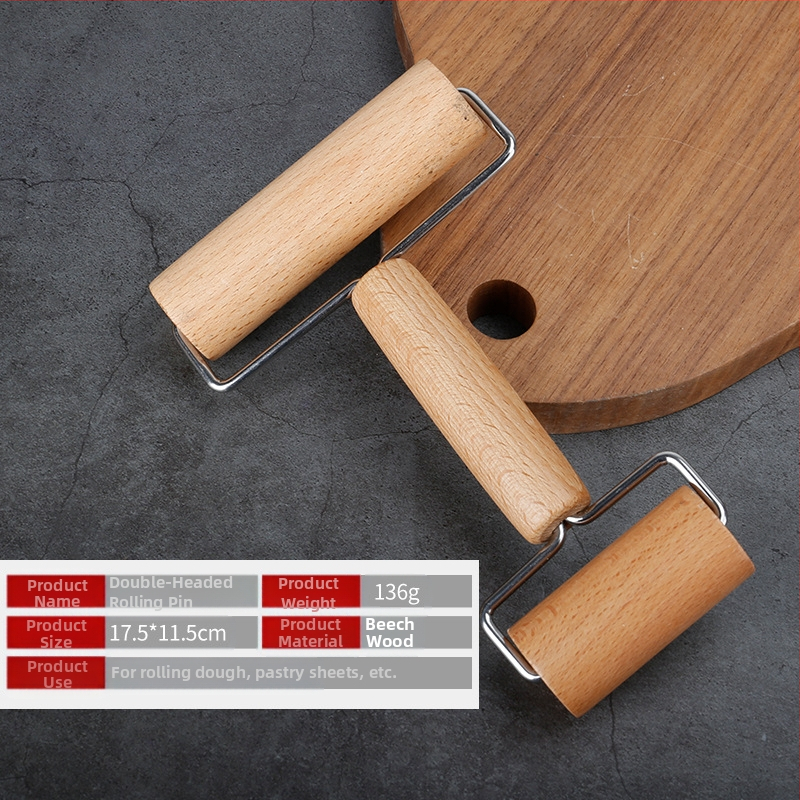 Medžio masyvo kočėlas, koldūnų pagaliukas, kepimo įtaisai, medinis kočėlas, koldūnų oda, buitiniai virtuvės įtaisai