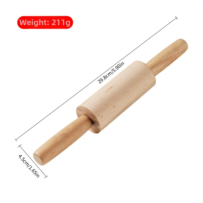 Medžio masyvo kočėlas, koldūnų pagaliukas, kepimo įtaisai, medinis kočėlas, koldūnų oda, buitiniai virtuvės įtaisai