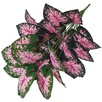 Pārrobežu jauns simulācijas zaļš augs kāzu rozā mākslīgais zieds mājas viesistabas grīdas pundurkociņš pundurkociņš 24 simulācijas ziedi