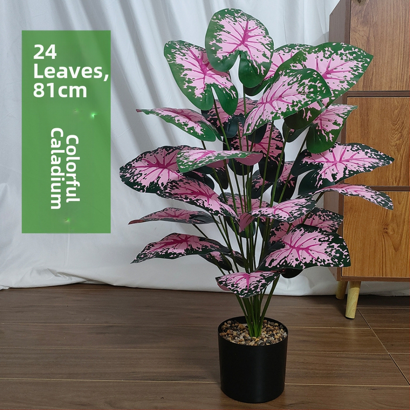 Transfrontalieră nouă simulare plantă verde nuntă roz floare artificială casă living room podea bonsai bonsai 24 flori simulate