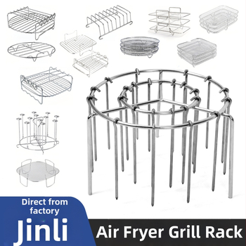 Ümmargune roostevabast terasest õhufritüür, kebabirest, köögi vertikaalne grill, aurutusrest, õhufritüür, grill
