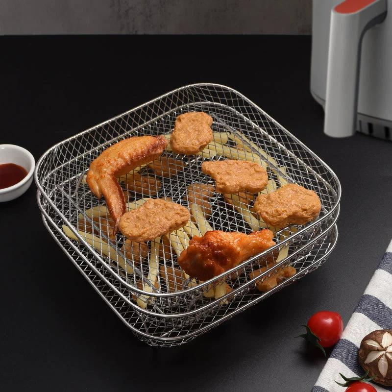 Ümmargune roostevabast terasest õhufritüür, kebabirest, köögi vertikaalne grill, aurutusrest, õhufritüür, grill