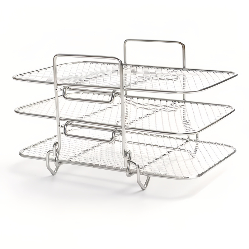 Ümmargune roostevabast terasest õhufritüür, kebabirest, köögi vertikaalne grill, aurutusrest, õhufritüür, grill