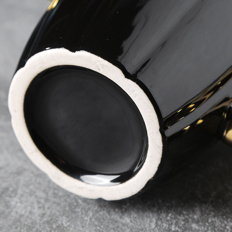 Piiriülene loominguline revolveritass keraamiline plahvatuskindel sõjaväe tuulekruus isiksusekujuline kohvitass suure mahutavusega veetass