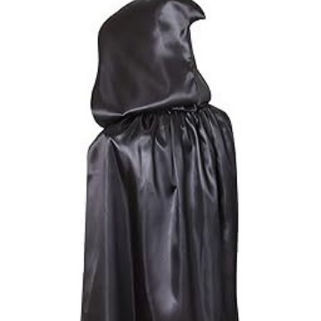 Helovino mirties apsiaustas su gobtuvu, apsiaustas su kosplejumi, kosplejaus kostiumas, Velykų Juodosios mirties apsiaustas