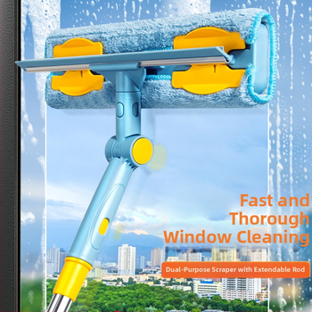 Buitinis stiklo valymo artefaktas Langų valymas Aukštybinių langų valymo šepetys Teleskopinis strypas Šluotos valymo įrankis