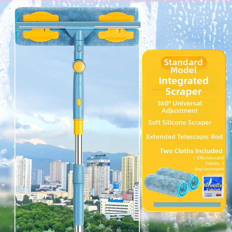 Buitinis stiklo valymo artefaktas Langų valymas Aukštybinių langų valymo šepetys Teleskopinis strypas Šluotos valymo įrankis