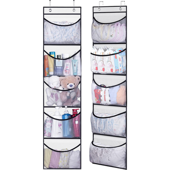 Temu uued viie sektsiooniga klapiga taskuga püksid Intimates hoiustamiseks ja korraldamiseks suur 5 sektsiooniga lausriidest riputuskott