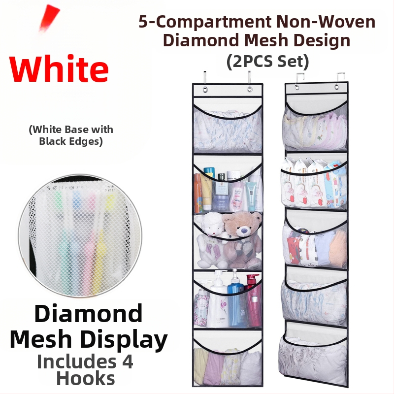 Temu uued viie sektsiooniga klapiga taskuga püksid Intimates hoiustamiseks ja korraldamiseks suur 5 sektsiooniga lausriidest riputuskott