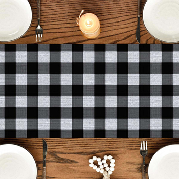 Față de masă decorativă în carouri, pentru restaurant, petrecere, masă lungă, masă de cafea, față de masă, decorare acasă, peste explozii