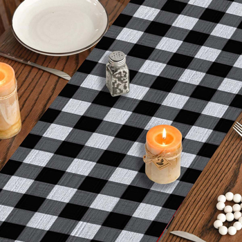 Карирана подложка за маса, парти, ресторант, декоративна подложка за хранене, дълга маса, покривка за масичка за кафе, покривка за маса, декорация за дома, през експлозии