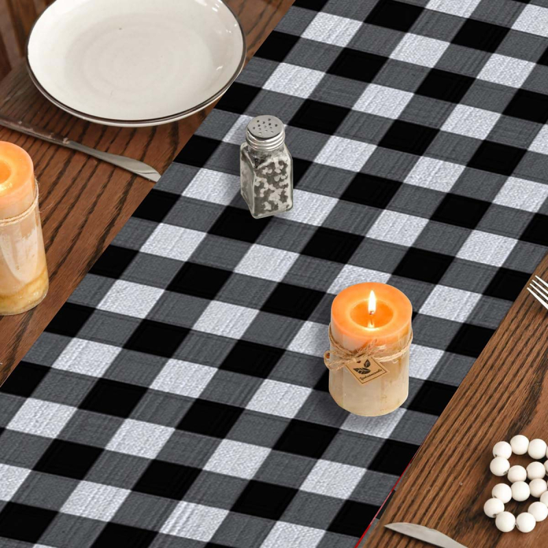 Față de masă decorativă în carouri, pentru restaurant, petrecere, masă lungă, masă de cafea, față de masă, decorare acasă, peste explozii