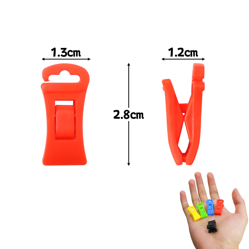 40 spalvotų kojinių segtukų su kabliukais skalbimo mašinai ir džiovyklei, raudoni/geltoni/mėlyni/žalia spalva