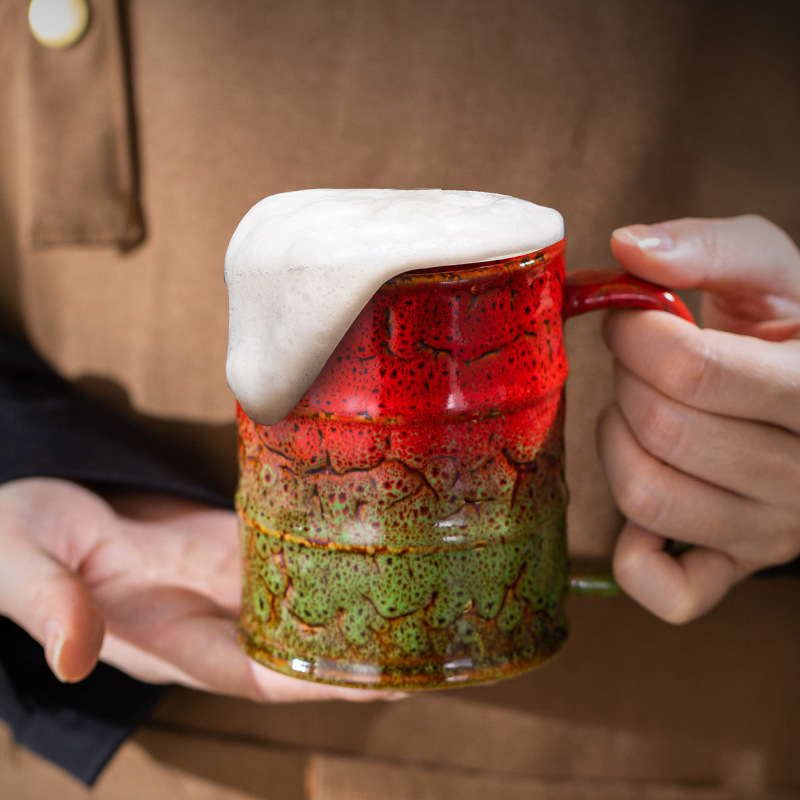 Keramička šalica točena u peći od 375 ml, internetska šalica za pivo slavnih osoba, kreativna personalizirana šalica za točeno pivo, čaša za vino, Fcm izvješće