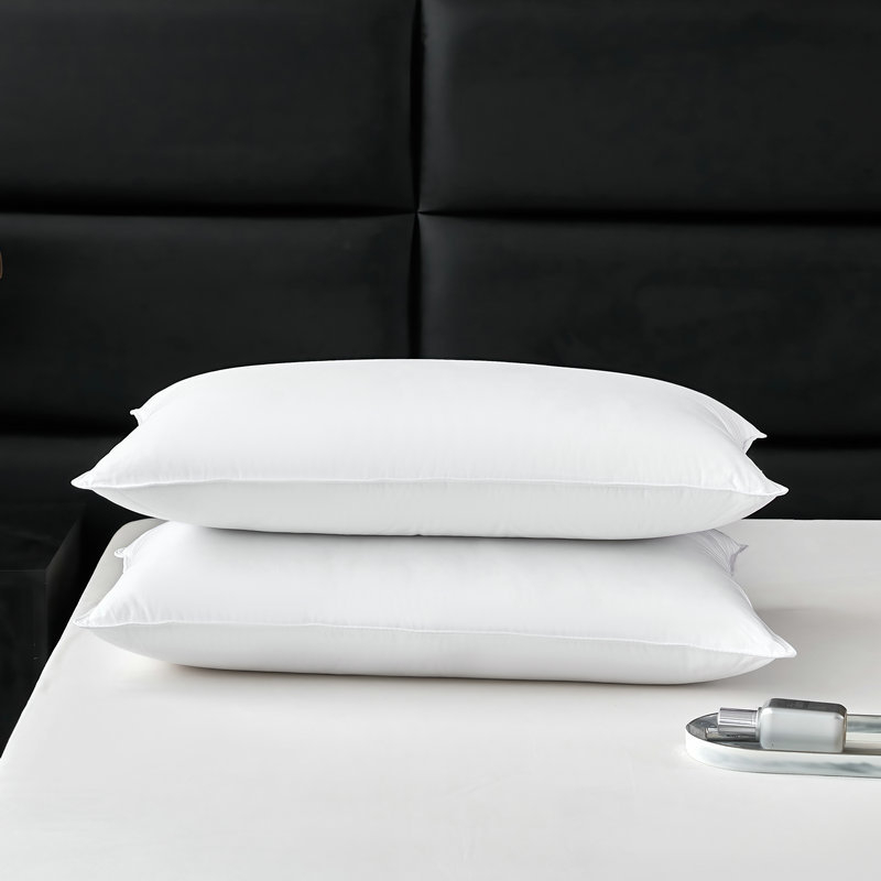 Penkių žvaigždučių viešbučio pagalvės šerdies gamyklos tiesioginė didmeninė prekyba viešbučio namams minkšta patalynė plunksnų aksomo pagalvė