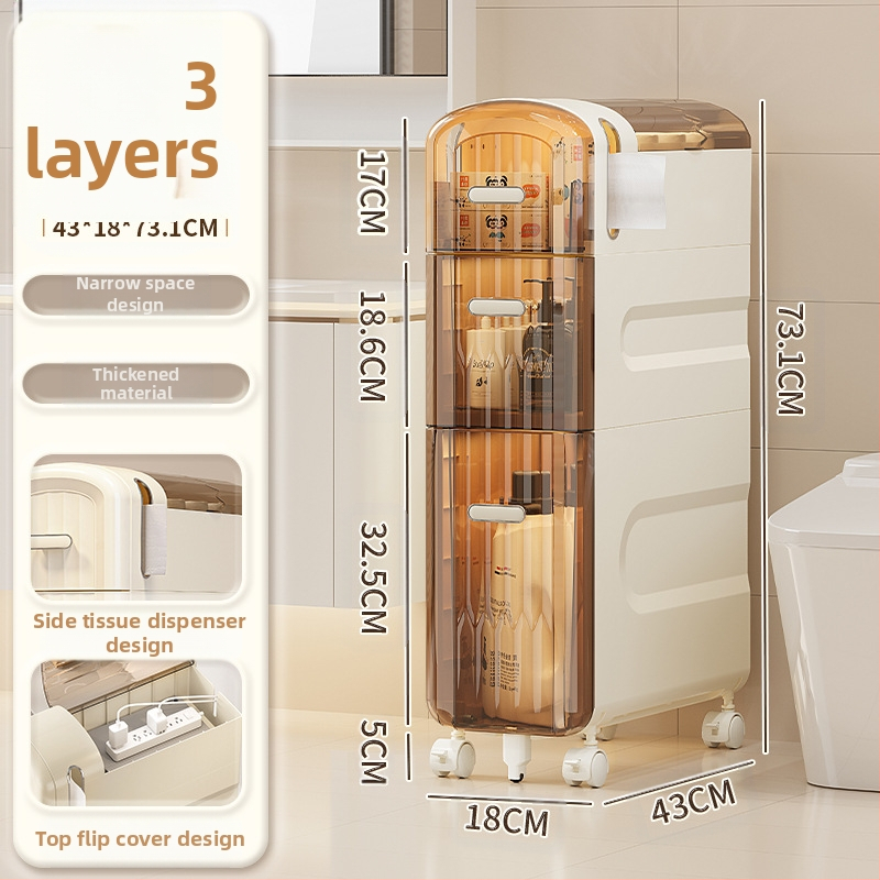 WC-tároló állvány, fürdőszobai beszerelés nélküli szekrény, WC-tároló szekrény, WC-szekrény, WC oldalsó szekrény