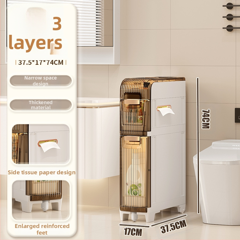 WC-tároló állvány, fürdőszobai beszerelés nélküli szekrény, WC-tároló szekrény, WC-szekrény, WC oldalsó szekrény