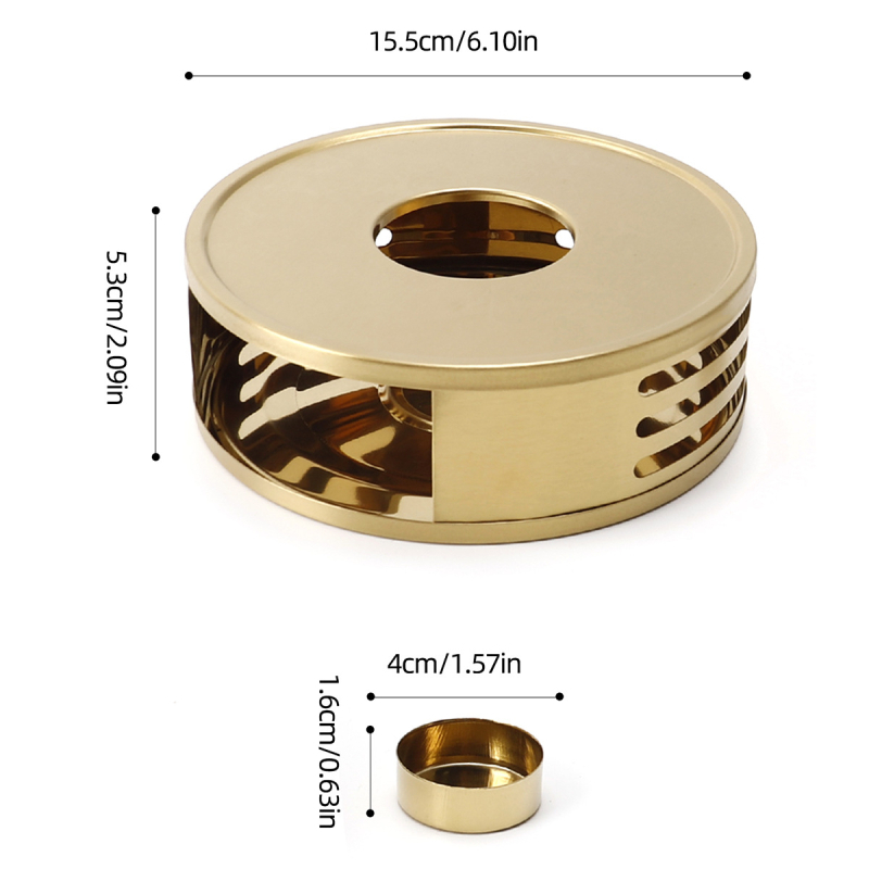 sandėlyje nerūdijančio plieno arbatos šildytuvas apvalus kvapiosios arbatos alkoholio žvakė šildymo krosnis arbatos padėklas nešiojamas aromaterapijos viryklė