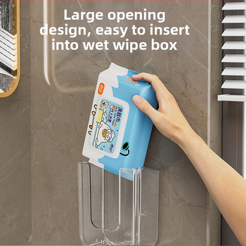 Πολυτελές κουτί υγρών χαρτομάντιλων σε σχήμα U χωρίς τρυπήματα, χωρίς ραφές, πολυλειτουργικό κουτί αποθήκευσης πετσετών μπάνιου και οικιακής τουαλέτας