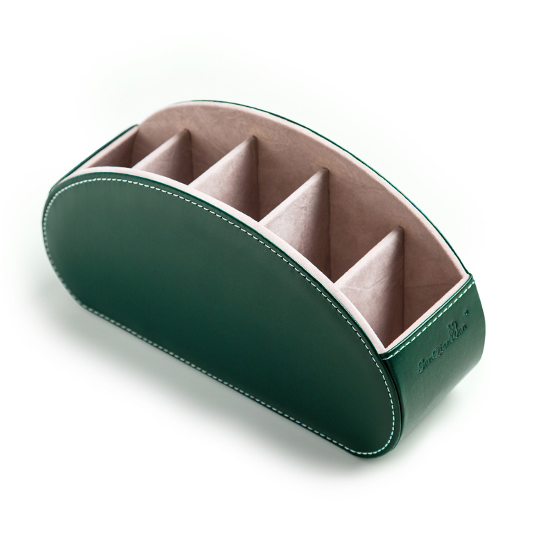 Трансгранична гореща продавана кожена кутия за съхранение с дистанционно управление, хол, офис, дом, настолен компютър, PU кутия за грим