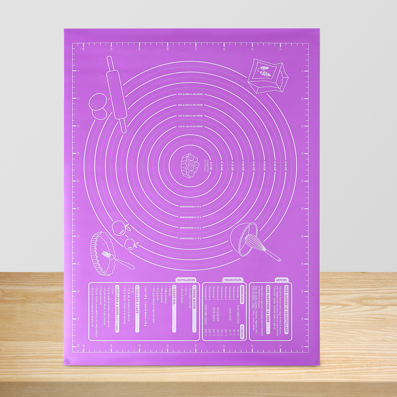 Populaarne majapidamises kasutatav toidukvaliteediga silikoonist sõtkumismatt libisemiskindel mittenakkuv kondiitritoodete rullimismatt köögiköögitarbed