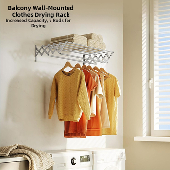 Αόρατη Ράφι Στεγνωτηρίου Διασυνοριακής Χρήσης, Ράβδος, Κρεμαστή Επιτοίχια Ράφι, Πτυσσόμενη Μπαλκόνι, Τηλεσκοπική Μικρή Ράφι Στεγνωτηρίου, Τηλεσκοπική Ράφι Πετσετών από Ανοξείδωτο Ατσάλι