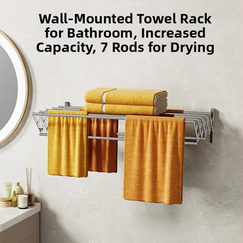 Αόρατη Ράφι Στεγνωτηρίου Διασυνοριακής Χρήσης, Ράβδος, Κρεμαστή Επιτοίχια Ράφι, Πτυσσόμενη Μπαλκόνι, Τηλεσκοπική Μικρή Ράφι Στεγνωτηρίου, Τηλεσκοπική Ράφι Πετσετών από Ανοξείδωτο Ατσάλι