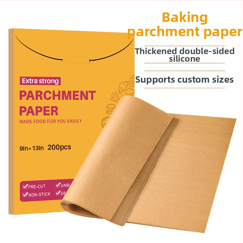 Piiriülene spetsiaalne küpsetuspaber liha isolatsiooniks kõrge temperatuuriga ahju spetsiaalne paber ühekordne küpsetuspaber toidu silikoonpaber