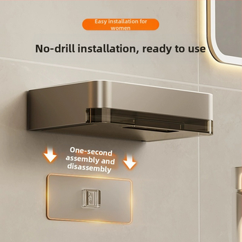 Σαπουνοκιβώτιο τοίχου μπάνιου, διπλής στρώσης, χωρίς τρυπάνι, οικιακή θήκη σαπουνιού μπάνιου για επιτοίχια χρήση