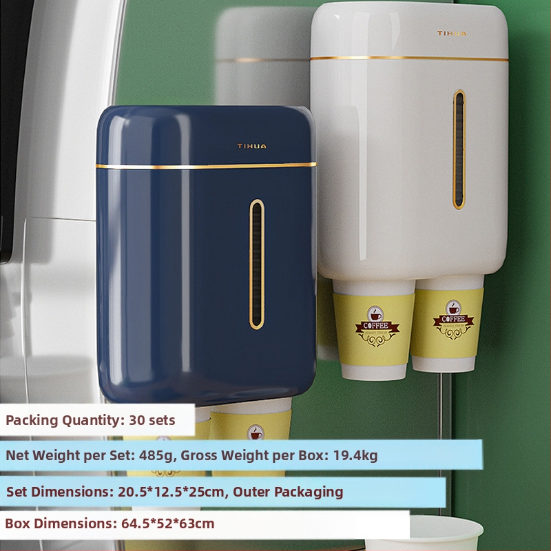 Pabertopsihoidja, seinale kinnitatav veejaotur, plasttops kiireks käte raputamiseks, automaatne ühekordselt kasutatav paberitopsi võtja