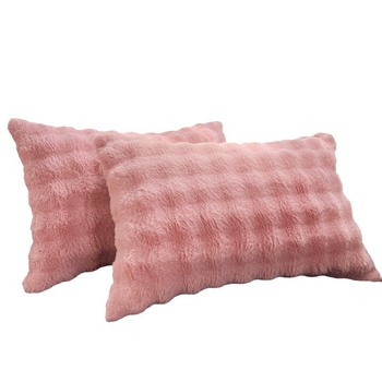 Väliskaubanduse piiriülene talvine jänese plush-padjapüür üheinimese padja südamikuga plüüsist püüripüür ühevärviline tehase hulgimüügi plush-padjapüür 48x74cm üheinimese