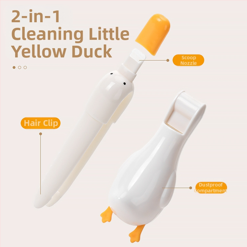 Сладка щипка за коса с пате, за стена в банята, за съхранение, две в едно, лъжичка за почистване на уста, петна, подов канал, мивка, четка за тоалетна