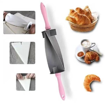 „Amazon“ sandėlyje rankų darbo „pasidaryk pats“ raginio maišelio kruasanas Reguliuojamas kočėlo duonos pjaustyklės formos