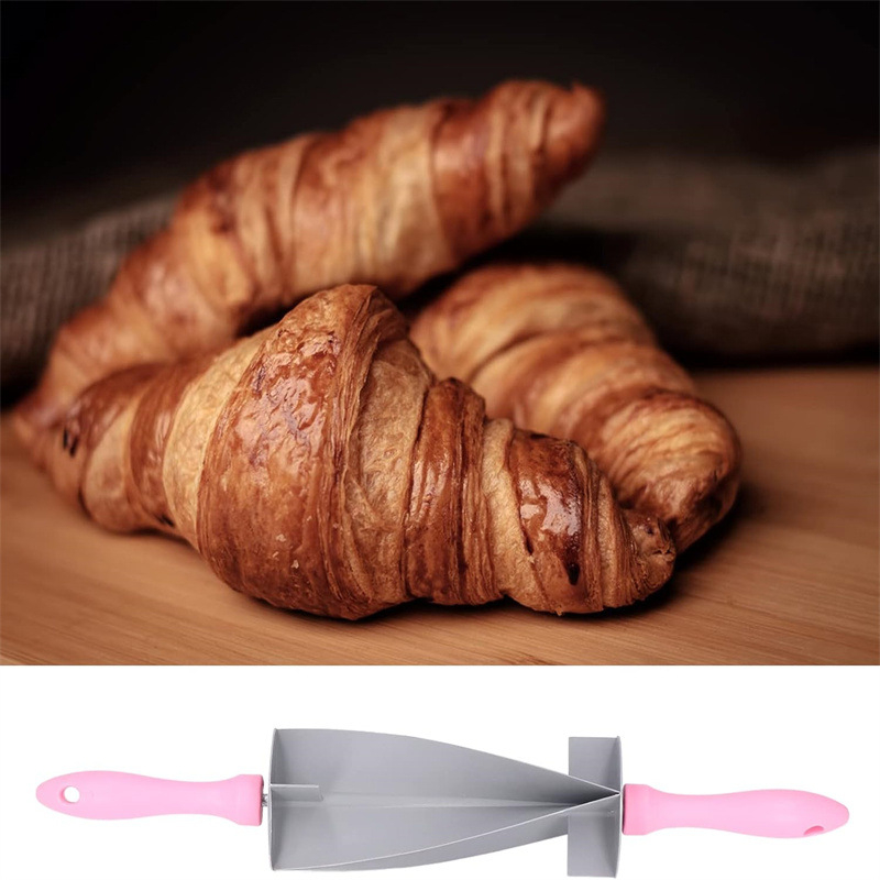 „Amazon“ sandėlyje rankų darbo „pasidaryk pats“ raginio maišelio kruasanas Reguliuojamas kočėlo duonos pjaustyklės formos