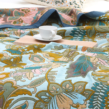 Kuuekihiline marlirätikutekk, puhas puuvill, ühekordne, kahekordne puuvillane rätikutekk, suvine jahe tekk, laste uinakutekk