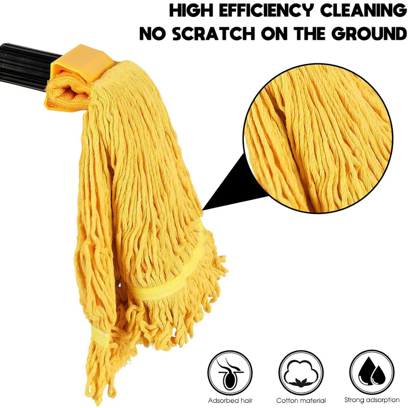 Piiriülene spetsiaalne puidust põrandavahamopp, põrandamopp, imav puuvillane niit, mopp, eemaldatav vahetuspea, valge pilvevahamopi pea