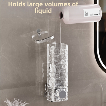 Be perforatoriaus siurbimo puodelio muilo dozatorius dušo želės dėžutė dušo želės buteliukas prie sienos tvirtinamas rankų dezinfekavimo priemonės buteliukas spaudžiamas šampūno buteliukas