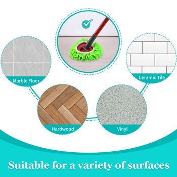 Προσαρμοσμένα αξεσουάρ ανταλλακτικών περιστροφικών σφουγγαρίστρας O-Cedar RinseClean για υγρή και στεγνή σφουγγαρίστρα Chenille