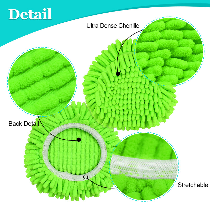 Adaptált O-Cedar RinseClean nedves és száraz Chenille felmosóhüvely forgófelmosó csere tartozékok