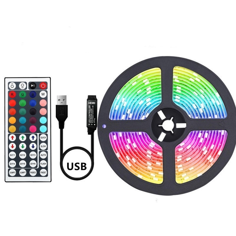 5050RGB LED šviesos juosta, 5V žemos įtampos šviesos juosta, lipni USB vandeniui atspari TV fono atmosferos šviesos juosta