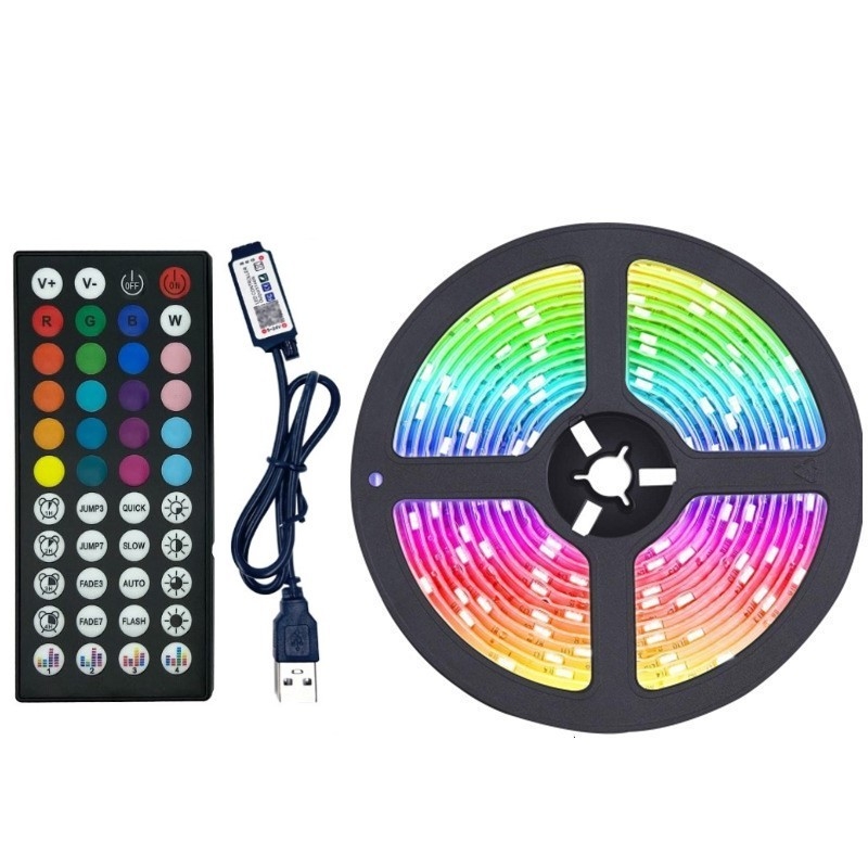 5050RGB LED šviesos juosta, 5V žemos įtampos šviesos juosta, lipni USB vandeniui atspari TV fono atmosferos šviesos juosta