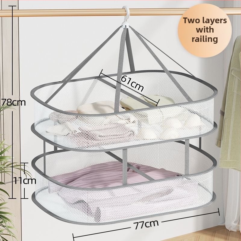 Tiešā pārdošana no rūpnīcas: taisnstūrveida žāvēšanas tīkla maisiņi vilnas apģērbu žāvēšanai, lai novērstu deformāciju, veļas grozs ar tīklu, vairumtirdzniecība