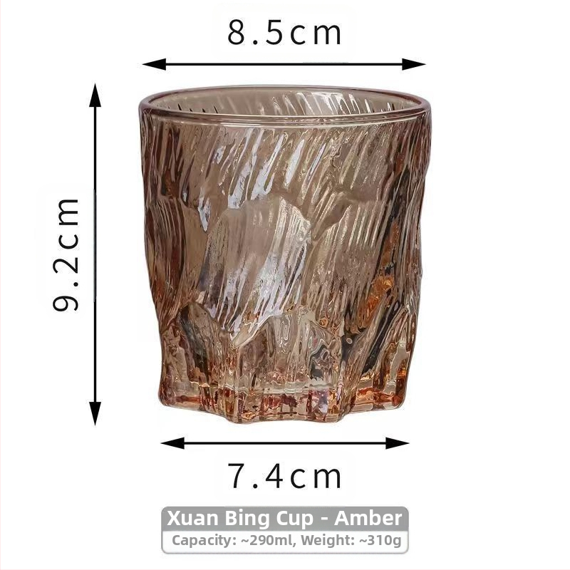 Kvaliteetne Xuani jää Cup ins loominguline liustikuklaasist veekruus viskikruus kõrge välimusega mahlajoogikruus