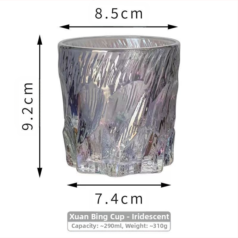Kvaliteetne Xuani jää Cup ins loominguline liustikuklaasist veekruus viskikruus kõrge välimusega mahlajoogikruus