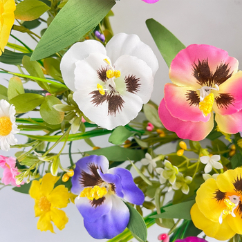 Венец от фаленопсис, трансгранично място, изкуствена цветна декорация от фаленопсис, пролет и лято, фабрика за венци от трева за входна врата