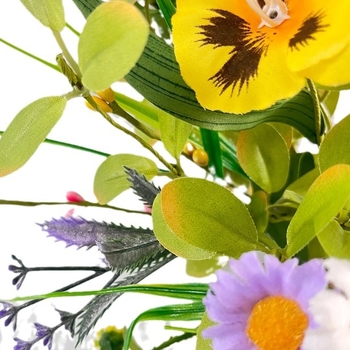 Венец от фаленопсис, трансгранично място, изкуствена цветна декорация от фаленопсис, пролет и лято, фабрика за венци от трева за входна врата