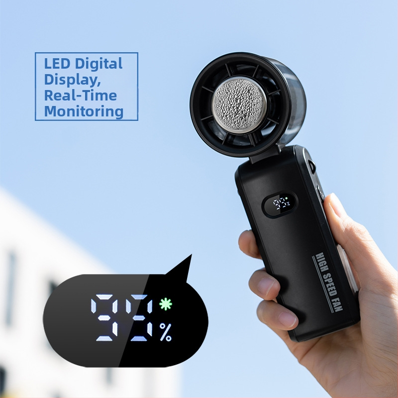 25 rokov cezhraničného nového vysokorýchlostného chladiaceho ručného ventilátora so závesným krkom, vonkajšieho prenosného polovodičového turbo ventilátora