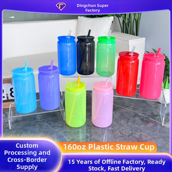 2024 Robbanásveszélyes 16oz-os műanyag tapadókorong, környezetbarát akril zselés színű, mason pohár, műanyag pohár nagykereskedelem