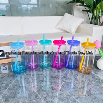 2024 Εκρηκτική πλαστική βεντούζα 16oz Οικολογική ακρυλική βεντούζα χρώματος Mason Cup Πλαστική χονδρική πώληση