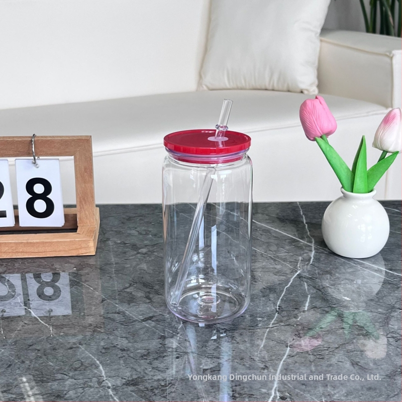 2024 Robbanásveszélyes 16oz-os műanyag tapadókorong, környezetbarát akril zselés színű, mason pohár, műanyag pohár nagykereskedelem